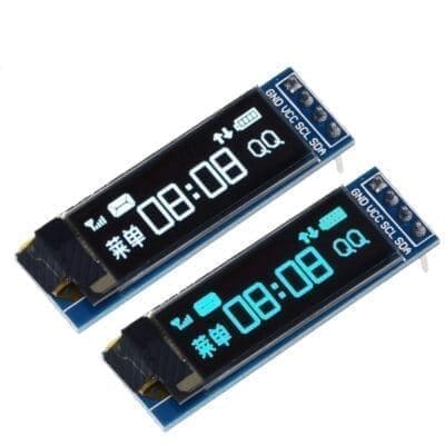 0.91-Inch OLED Display | 128×32 I2C SSD1306 Mini Screen for Arduino, ESP32 & Raspberry Pi