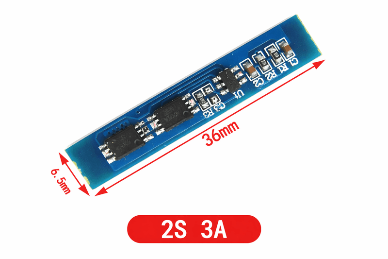 2S 3A Li-ion 18650 Battery Charger PCB BMS Protection Board for Drill Motor, LiPo Cell & DIY Battery Pack