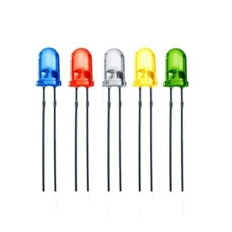 LED Light Emitting Diode 3mm 5mm Red Green Blue White Yellow for Arduino & DIY Electronics