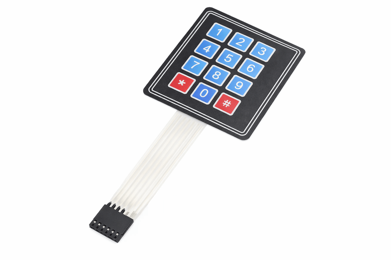 3×4 Matrix Membrane Keypad 12-Key Button Switch Keyboard Control Panel for Arduino DIY Projects