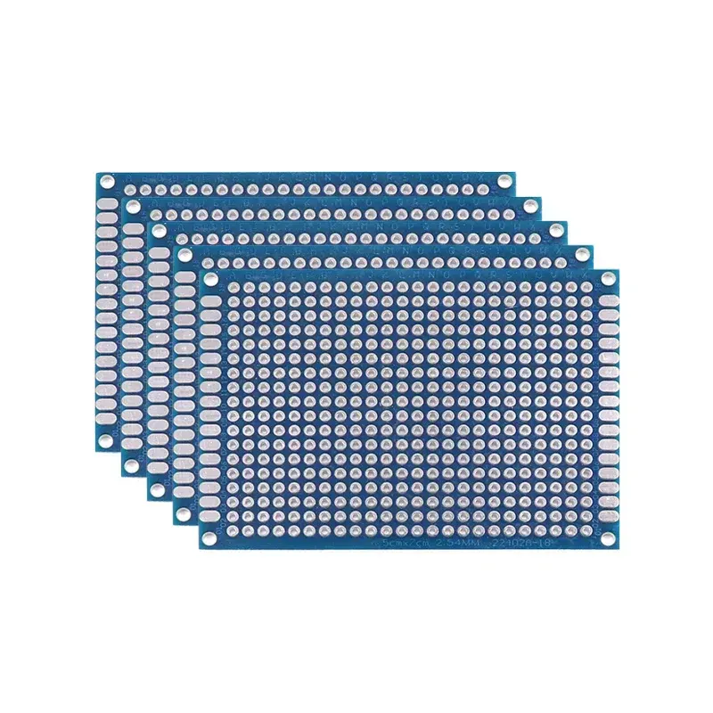 Double-Sided Prototype PCB Board Set | Blue 7×9 cm Universal Soldering Boards for Arduino & DIY Electronics