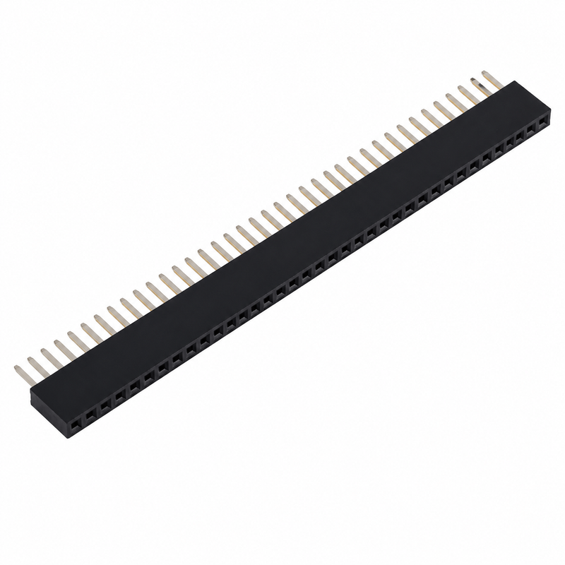 Female Header Pin 1×40 2.54mm Pitch | Single Row PCB Socket Connector for Arduino & DIY Electronics
