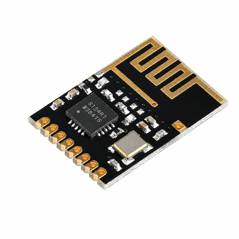 Mini NRF24L01+ 2.4GHz RF Wireless Transceiver Module SMD Power Enhanced Receiver & Transmitter for Arduino, ESP32 and IoT Projects
