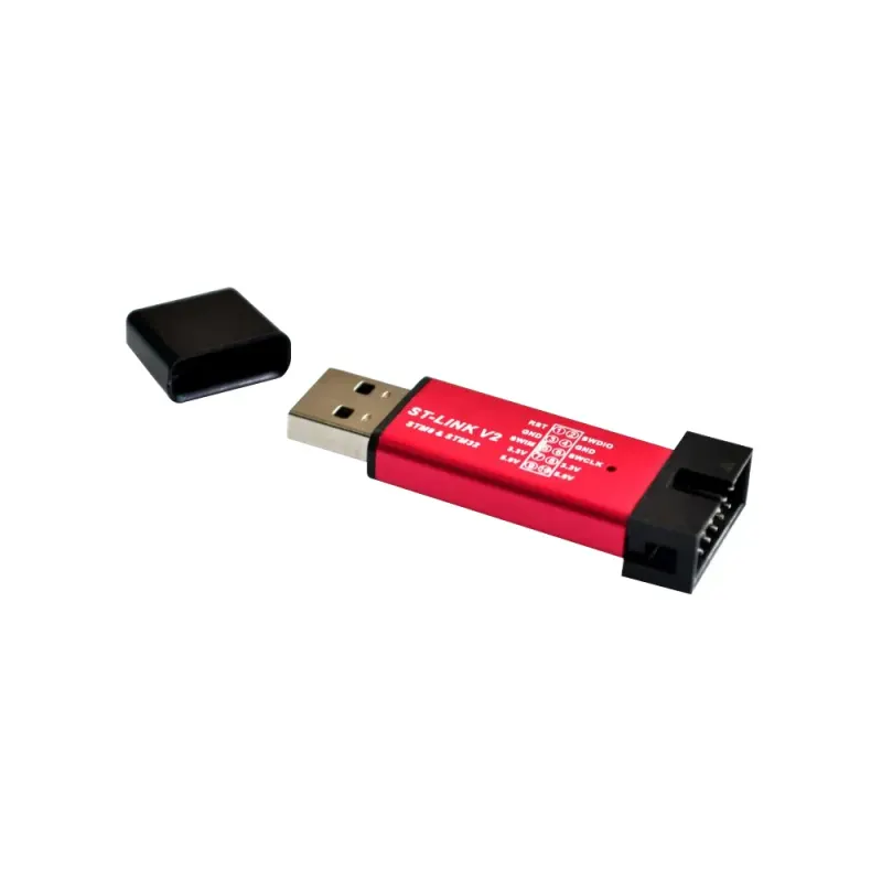 ST-LINK V2 Mini Programmer | STM8/STM32 USB Debugger & Downloader with SWD/SWIM Interface and Protective Cover