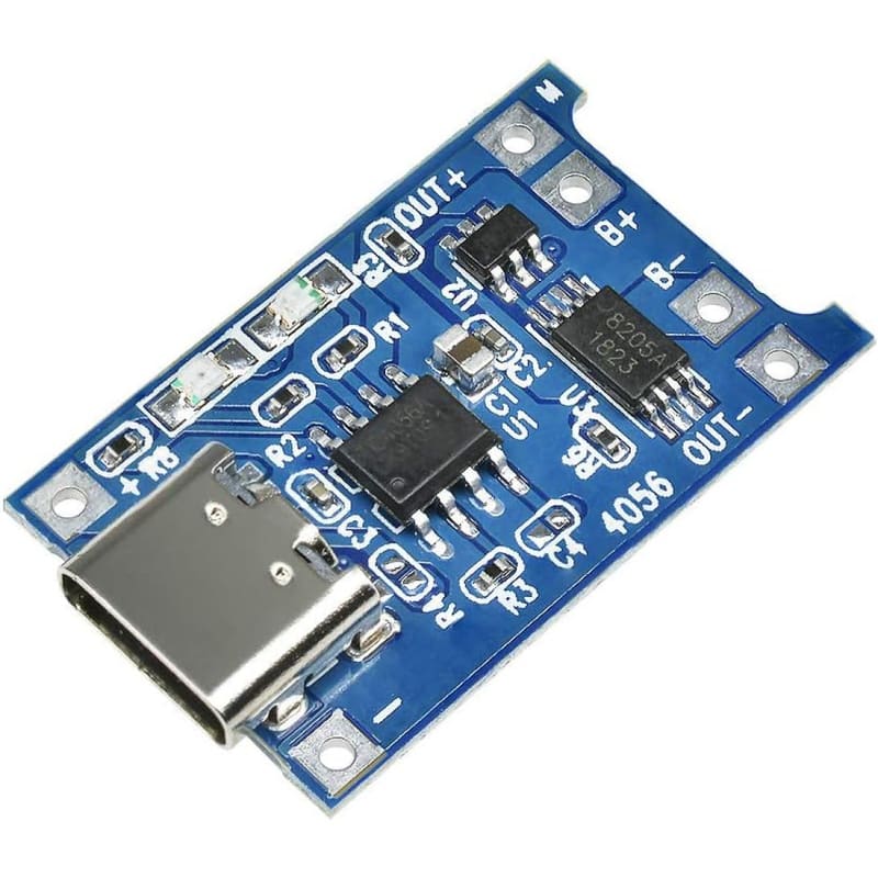 TP4056 5V 1A Lithium Battery Charger Module | Type-C/Mini USB 18650 Charging Board with Protection for Li-ion Batteries