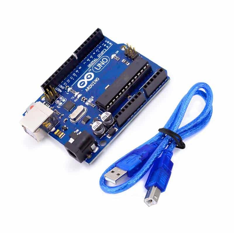 Arduino Uno R3  – ATmega328 Microcontroller Arduino UNO R3 Original Board | ATmega328P + ATmega16U2 | Official Box + USB Cable