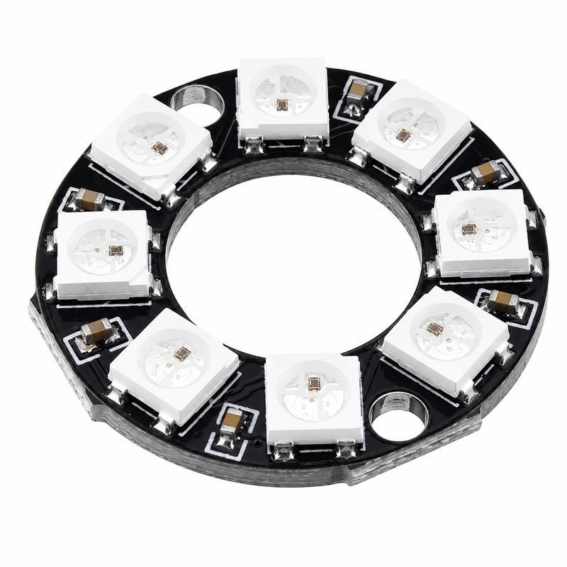 WS2812 RGB LED Ring 8-Bit Module | Individually Addressable NeoPixel LED Ring for Arduino & Raspberry Pi