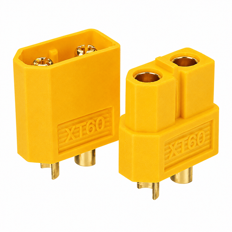 XT60 Bullet Connector Pair Male & Female High Current Power Connector for RC Batteries, Drones, ESCs & DIY Electronics