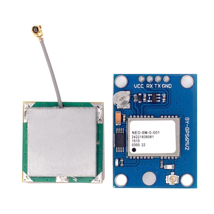 1.GPS GY-NEO6MV2 NEO-6M GPS Module | High-Precision GPS with EEPROM & Large Antenna for Arduino, APM2, and Drones - Image 1