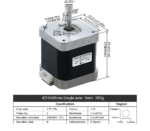 NEMA 17 Stepper Motor 42mm 0.24Nm – 4-Lead DC Motor for CNC, 3D Printer & Robotics - Image 2