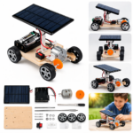 Solar Powered DIY Car Kit for Kids – STEM Educational Toy, Creative Electronics Assembly Kit, Motor Skills & Learning Toy - Image 3