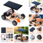 Solar Powered DIY Car Kit for Kids – STEM Educational Toy, Creative Electronics Assembly Kit, Motor Skills & Learning Toy - Image 2