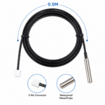 0.5M NTC 10K Waterproof Temperature Sensor Probe 1% 3950 Thermistor for W1209, W1401, Arduino, ESP32 & IoT Projects - Image 2